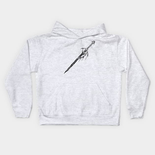 Medieval Sword Kids Hoodie by pirsicivan